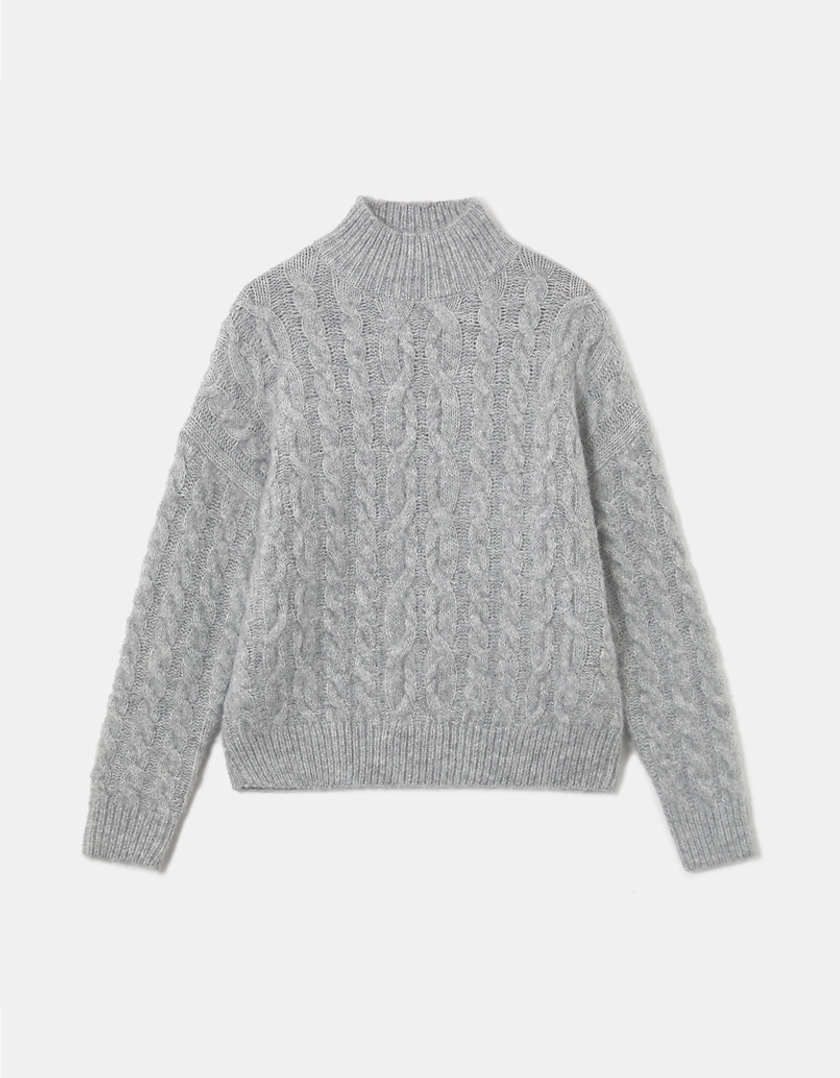 TALLY WEiJL, Grey Cable knit  Jumper for Women