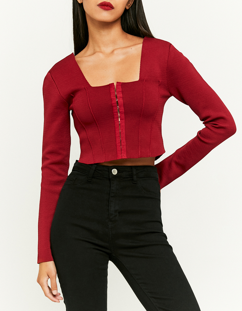 TALLY WEiJL, Rotes Basic Top for Women