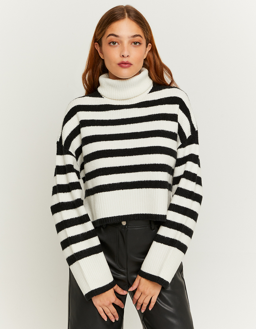 TALLY WEiJL, Maglione Dolcevita Mobrido a Righe for Women