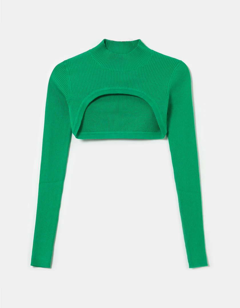 TALLY WEiJL, Πράσινο Cropped Jumper for Women