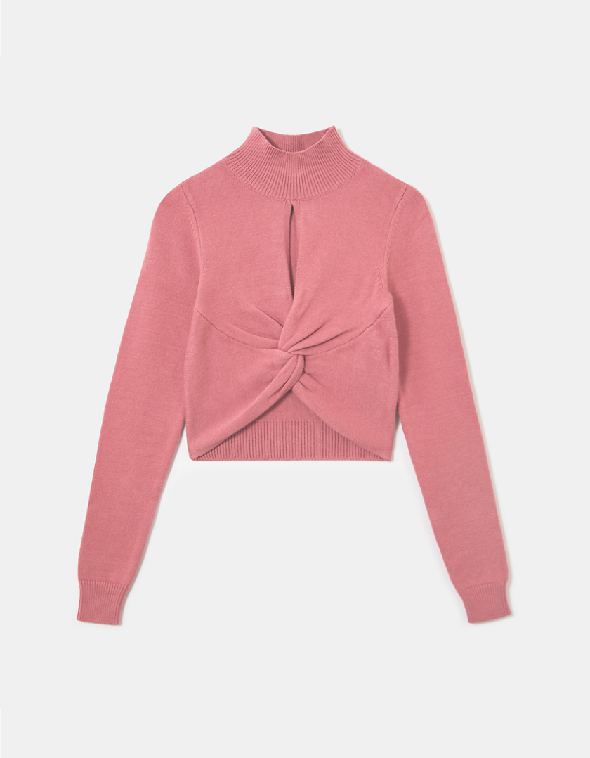 TALLY WEiJL, Pink Cut Out Cropped Jumper for Women