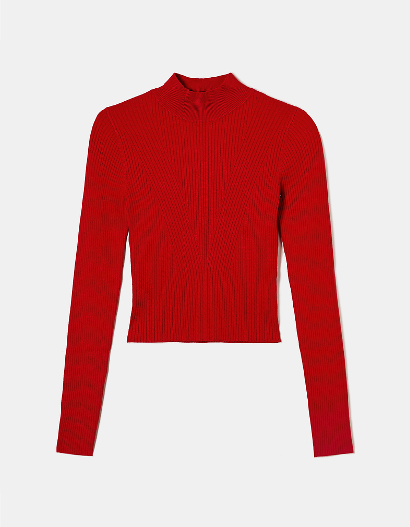 TALLY WEiJL, Roter fitted Strickpullover for Women