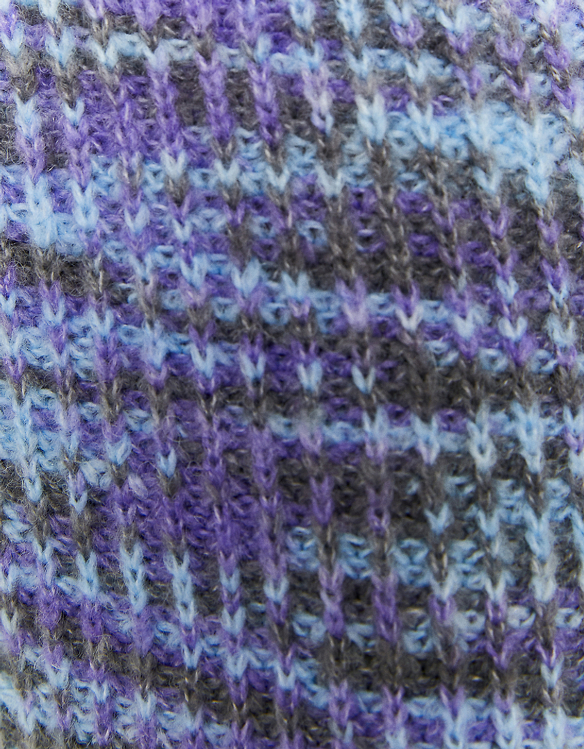 TALLY WEiJL, Purple Knit Mini Shorts for Women