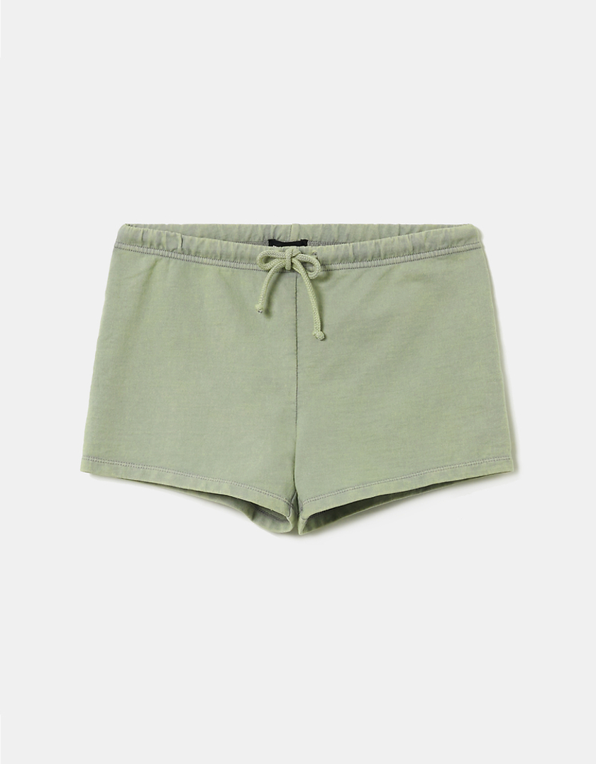 TALLY WEiJL, Πράσινο Mid Waist Shorts for Women