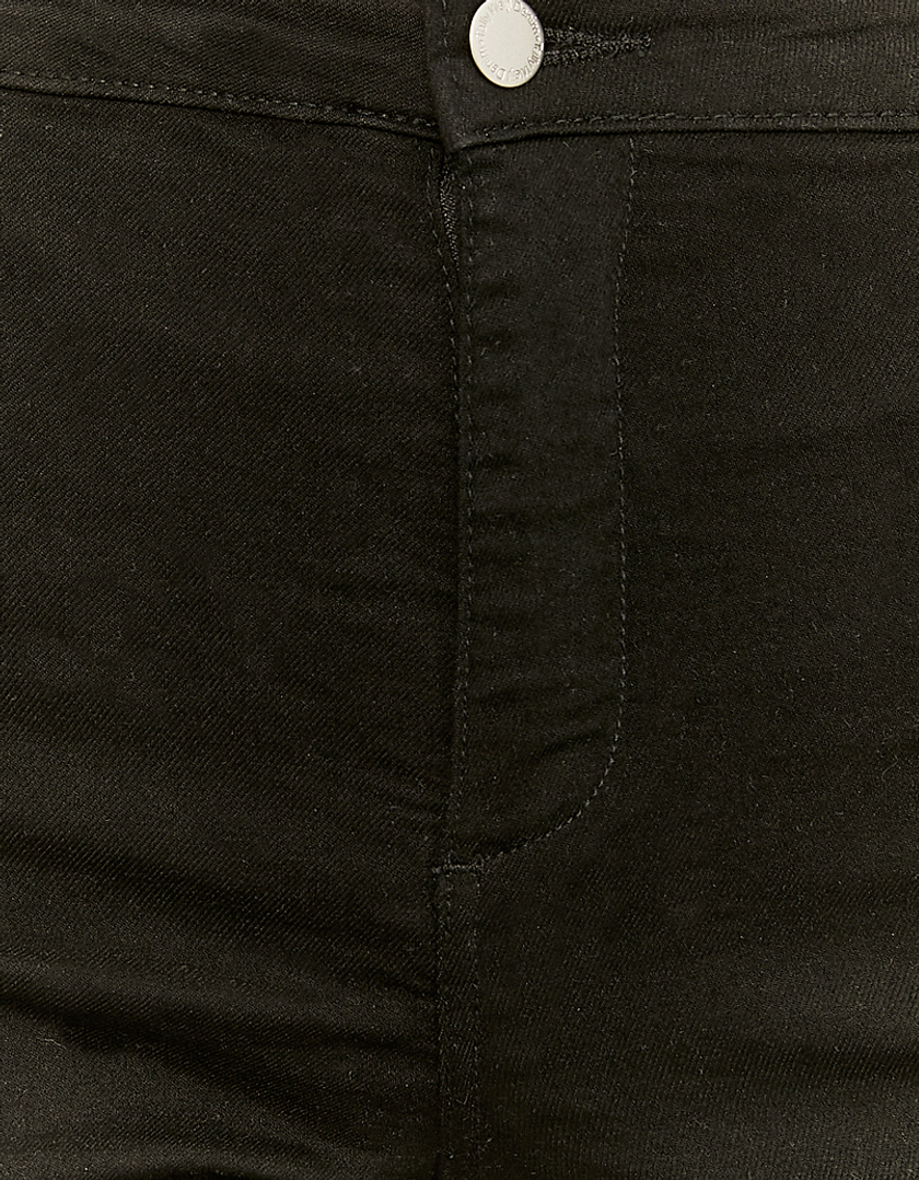 TALLY WEiJL, Czarne jeansowe szorty z wysokim stanem - Skinny for Women
