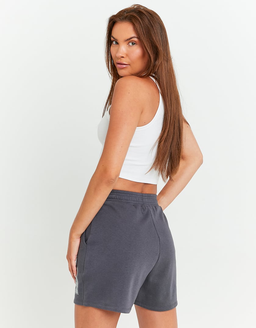 TALLY WEiJL, Grey Printed Sweat Shorts for Women