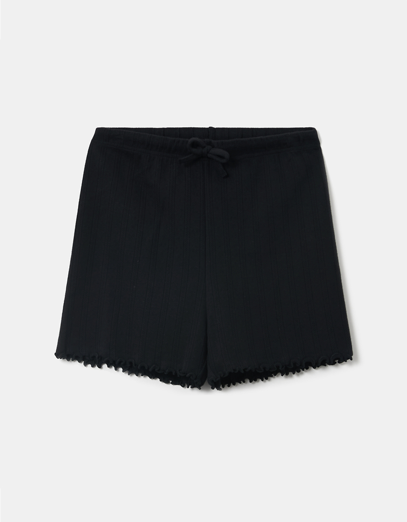 TALLY WEiJL, Short Basique Taille Haute Noir for Women