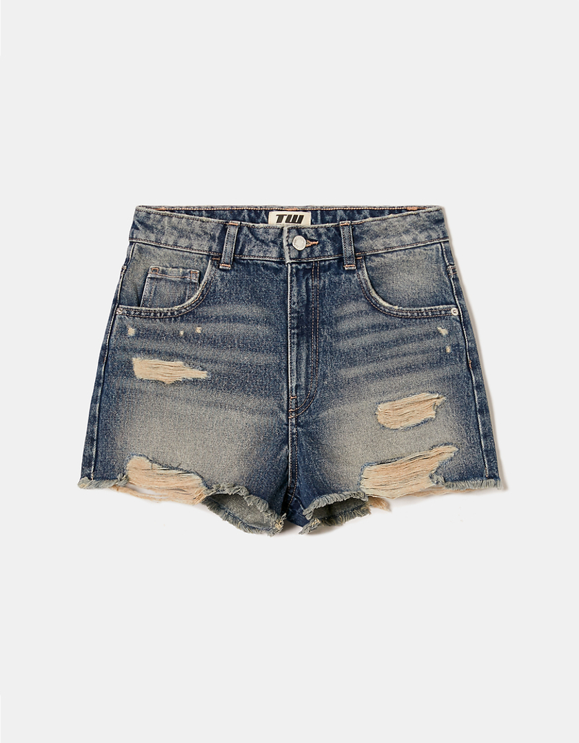 Pantaloncini Mom a Vita Alta