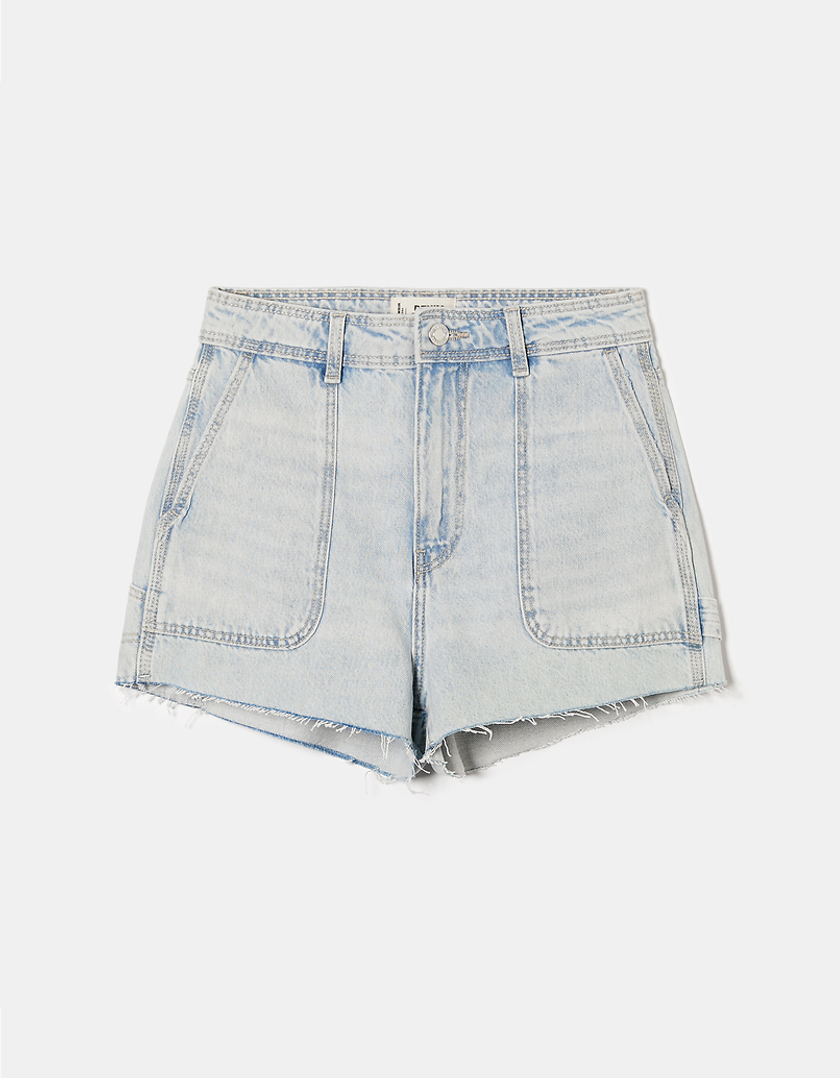 SHEIN Shorts attillati in denim nero per giovani donne | SHEIN ALIA