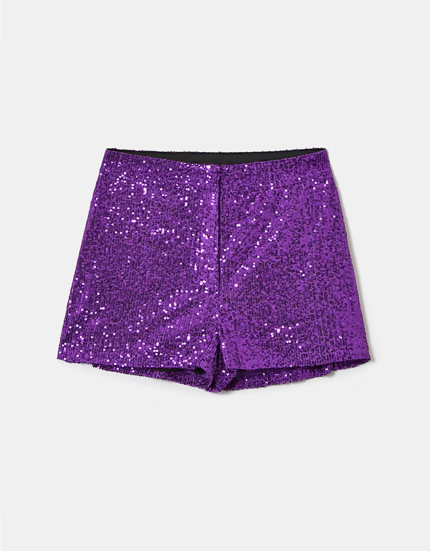 TALLY WEiJL, Violette Mini Shorts mit Pailletten for Women