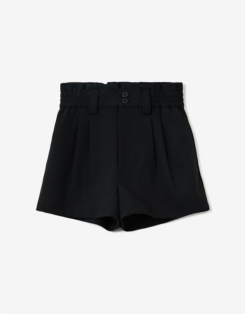 TALLY WEiJL, Black Paperbag Shorts for Women
