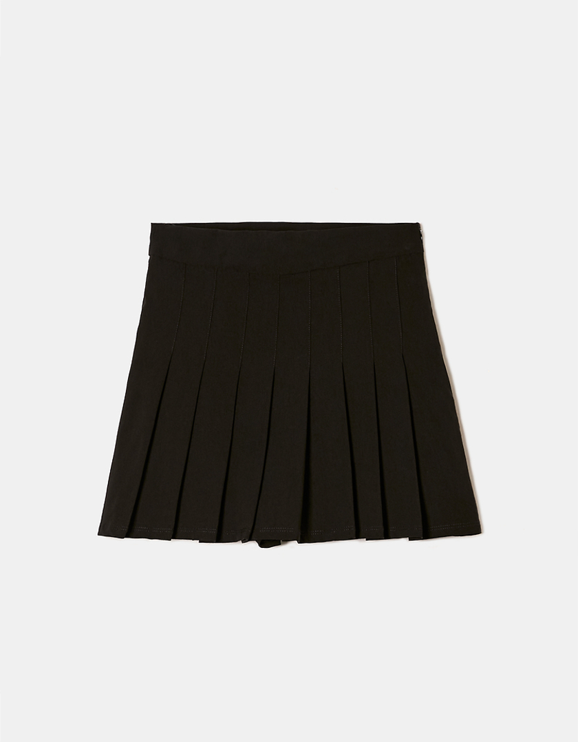 TALLY WEiJL, Jupe-short plissée noire for Women
