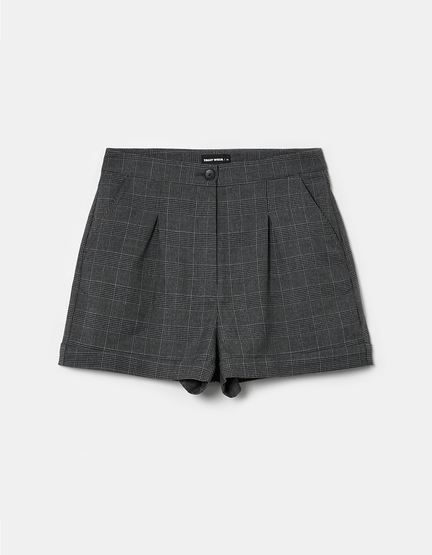 TALLY WEiJL, Grey High Waist Shorts for Women