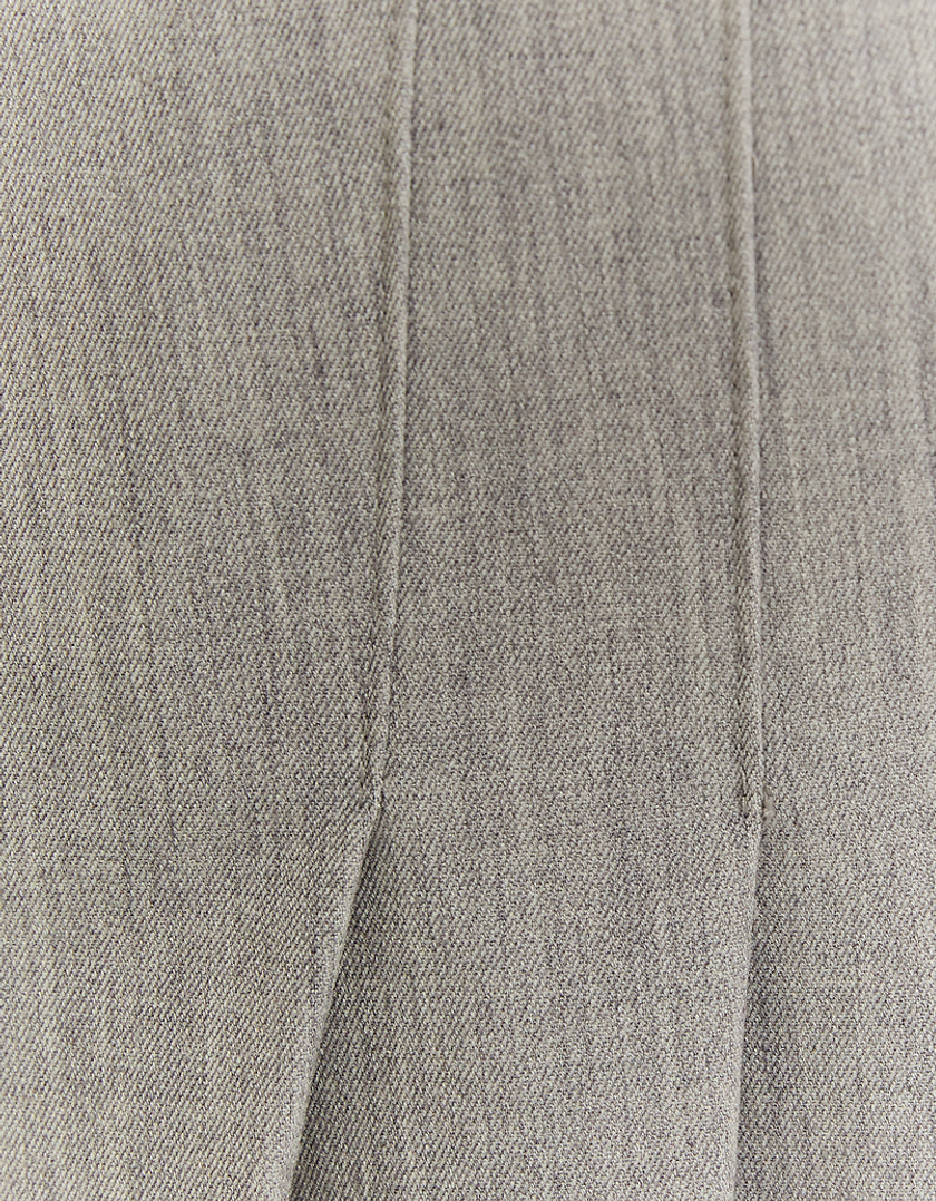 TALLY WEiJL, Grauer plissierter Minirock mit Shorts for Women