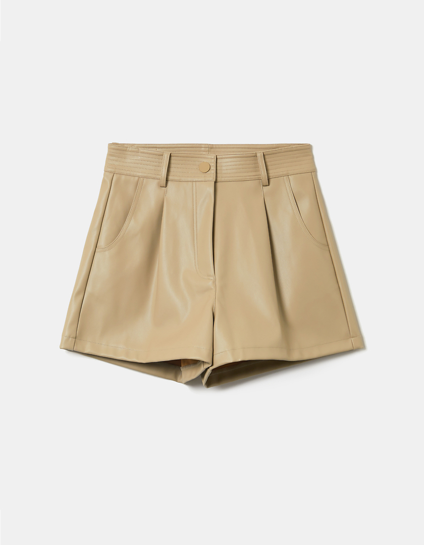 TALLY WEiJL, Beige High Waist Slouchy Shorts for Women