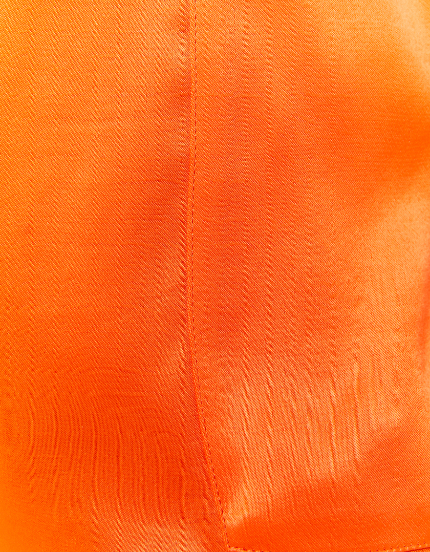 TALLY WEiJL, Orangefarbene High Waist Satin Shorts for Women