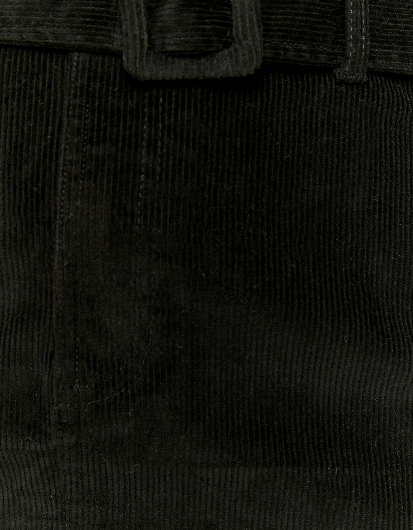 TALLY WEiJL, Black Mini Corduroy Skirt for Women