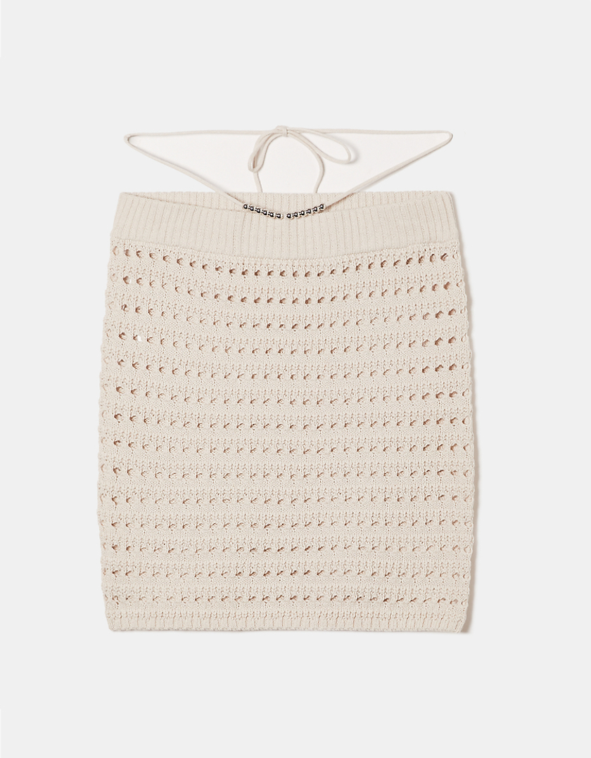 TALLY WEiJL, Crochet Mini Skirt for Women