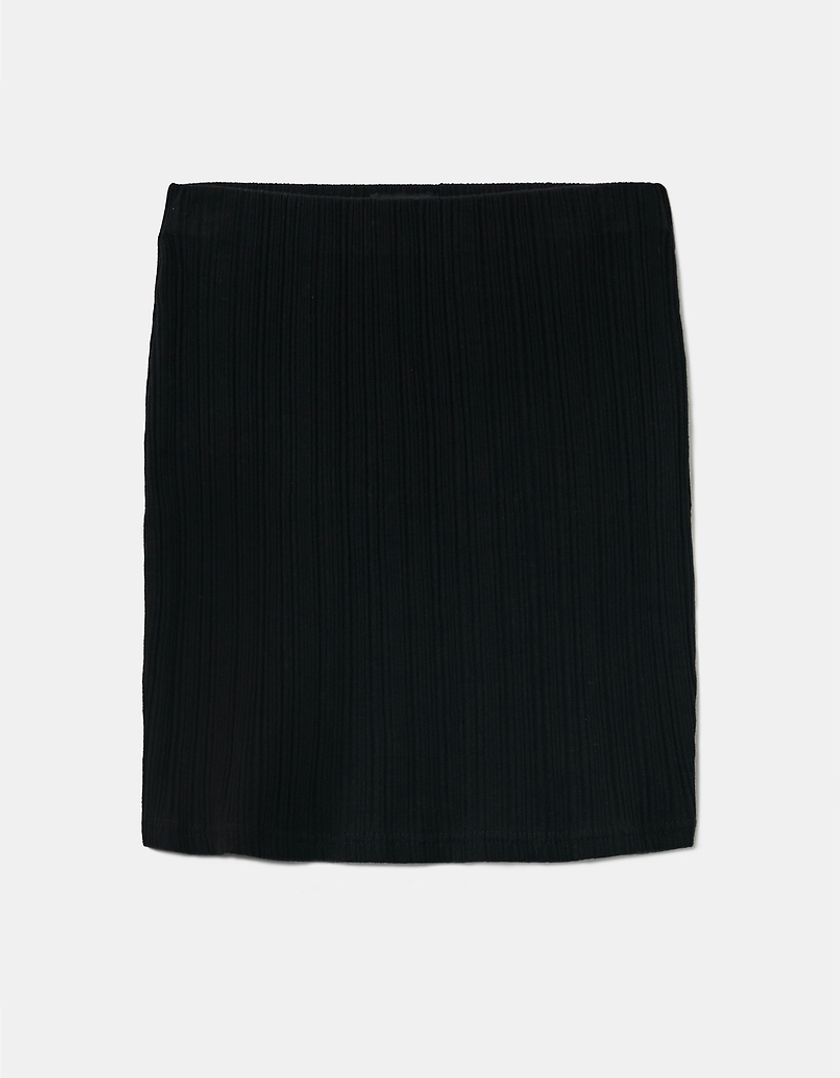 TALLY WEiJL, Μαύρη Ψηλόμεση Mini Φούστα for Women