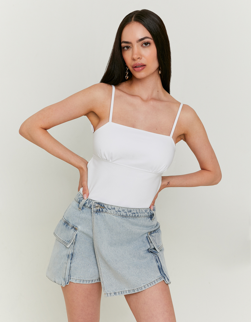 Denim Cargo Mini Wickelrock