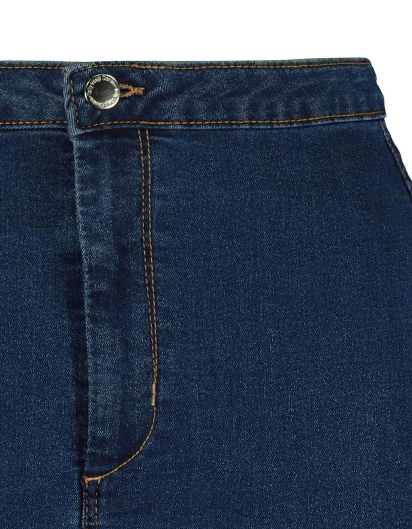 TALLY WEiJL, Minigonna in Jeans Skinny a Vita Alta for Women