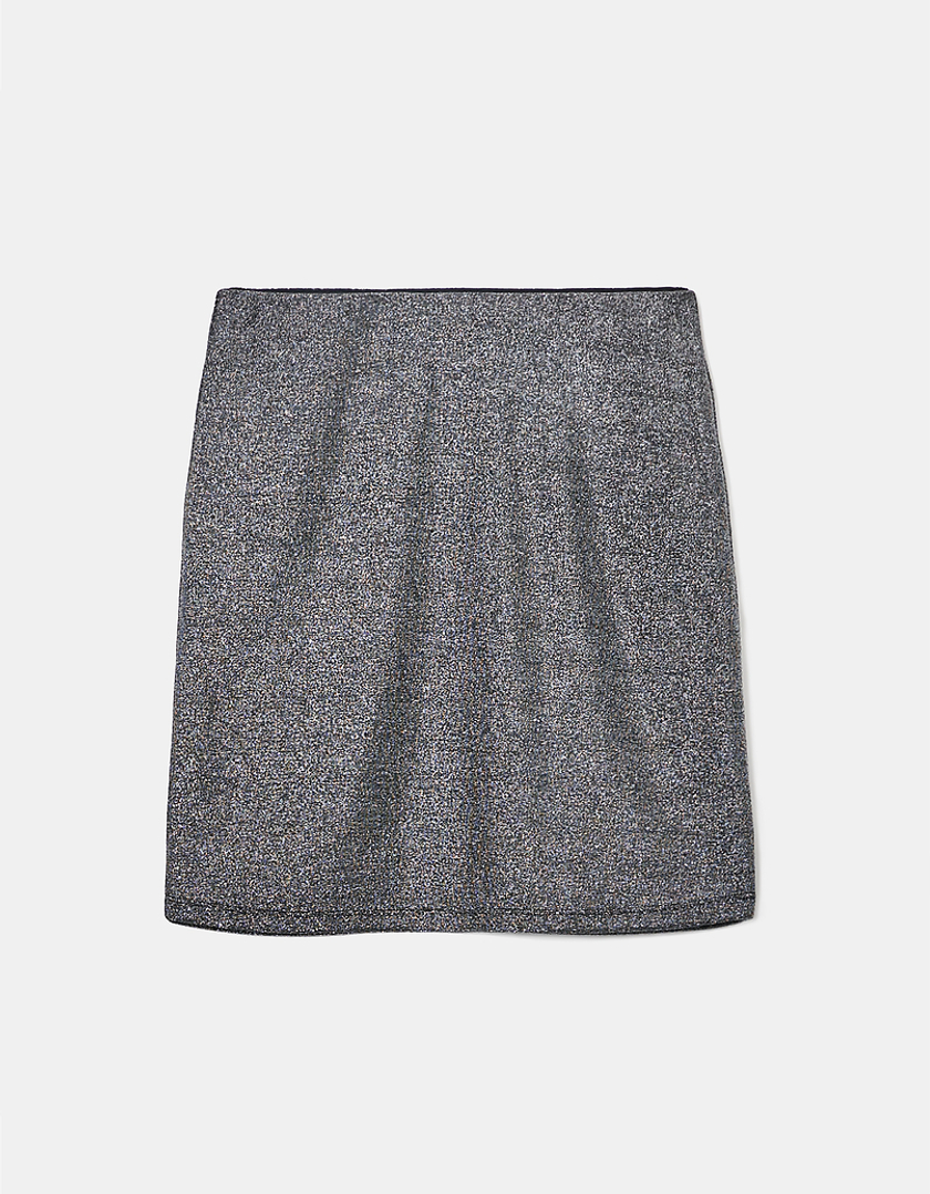 TALLY WEiJL, Grey Lurex Mini Skirt for Women