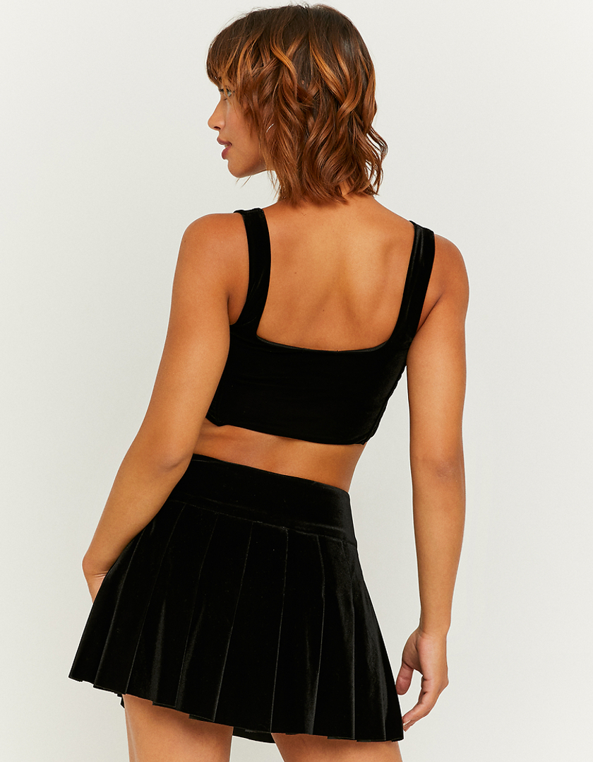 TALLY WEiJL, Black Pleated Mini Skirt for Women