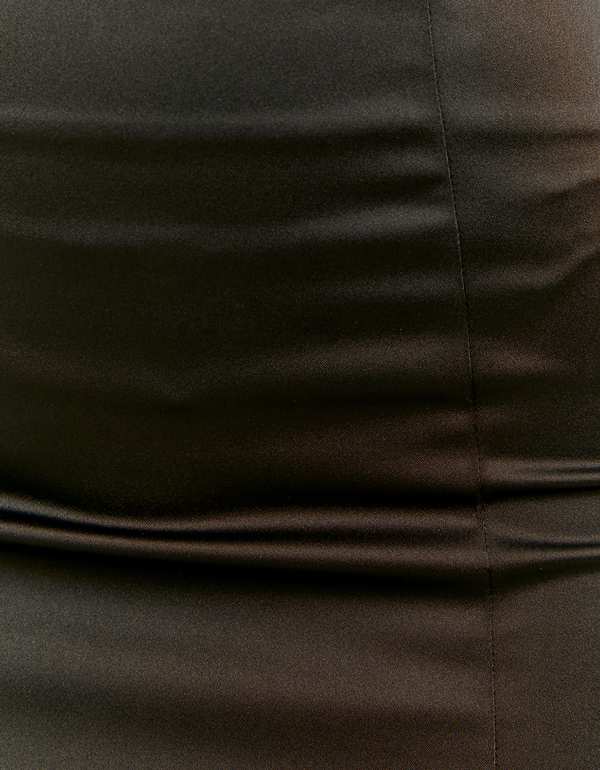 TALLY WEiJL, Black Mini Satin Look Skirt for Women
