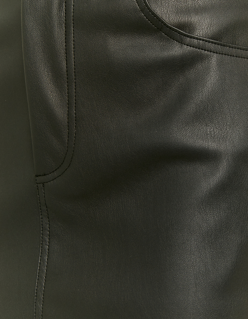 TALLY WEiJL, Black Faux Leather Mini Skirt for Women