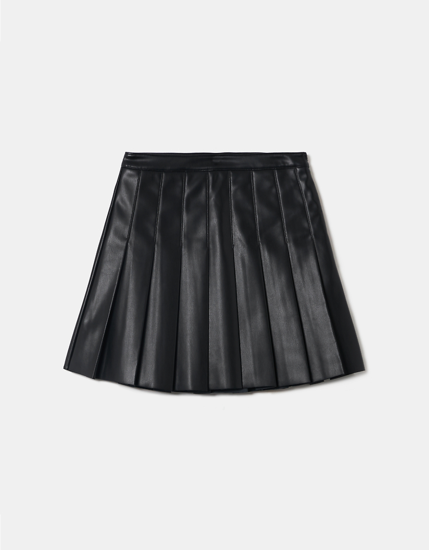 TALLY WEiJL, Black Mini Faux leather Skirt for Women