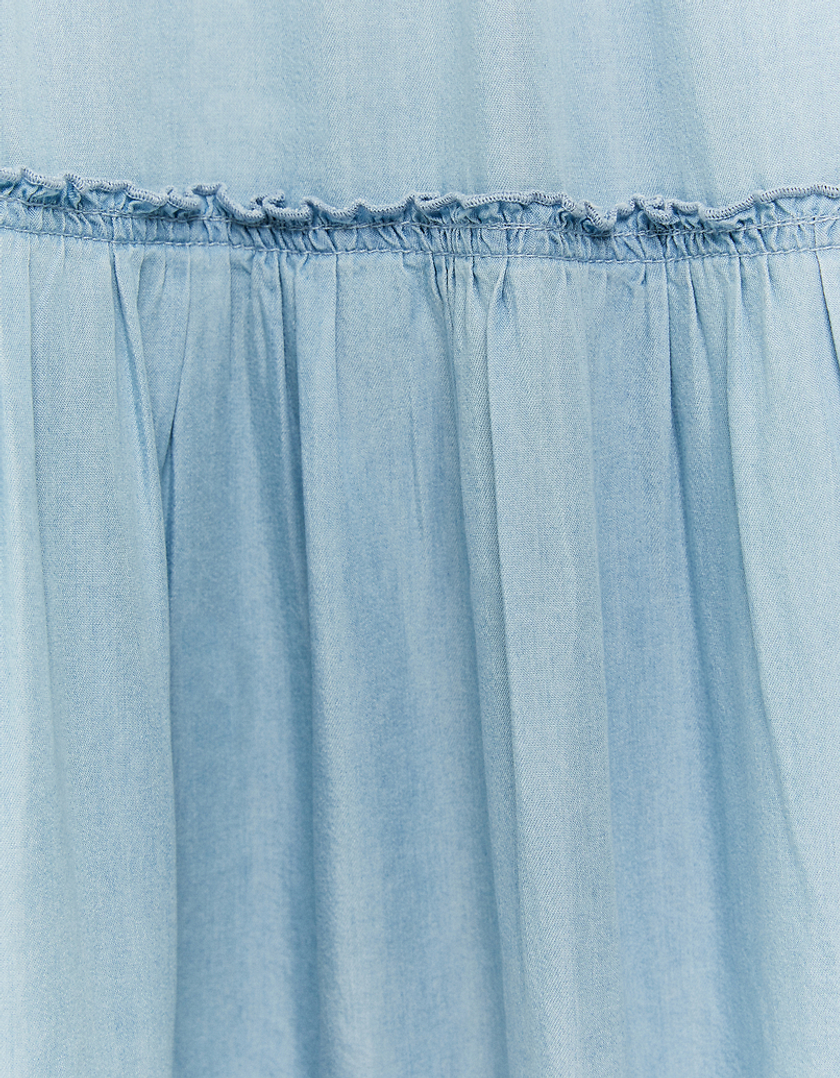 TALLY WEiJL, Lightweight Long Ruffle Skirt for Women