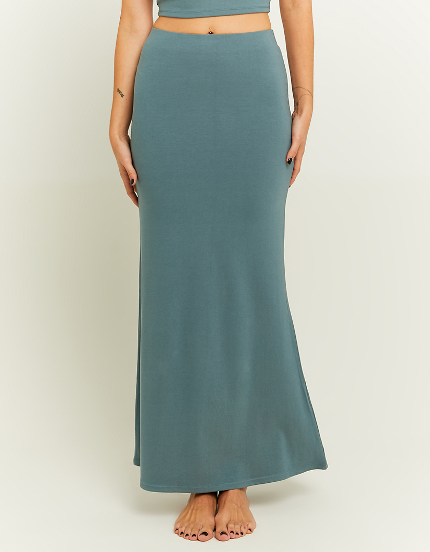 Blauer Maxi Rock mit Flared Hem | TALLY WEiJL Deutschland