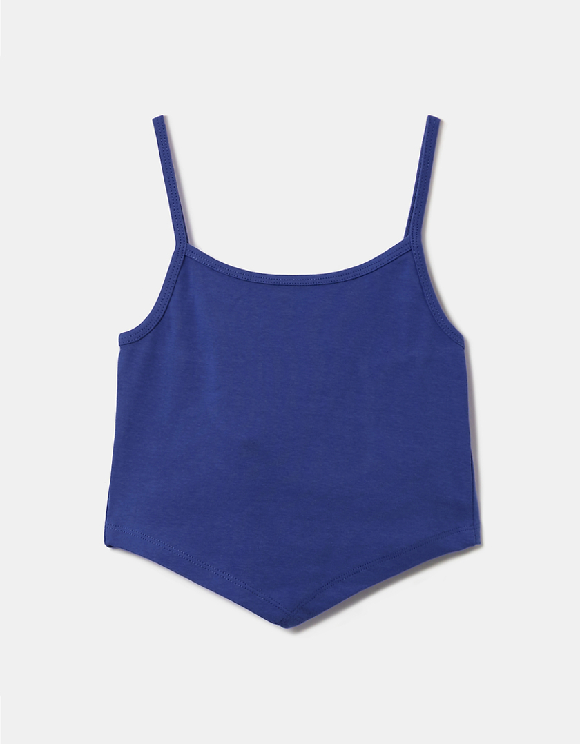 TALLY WEiJL, Blue Backless Spaghetti Strap Top for Women