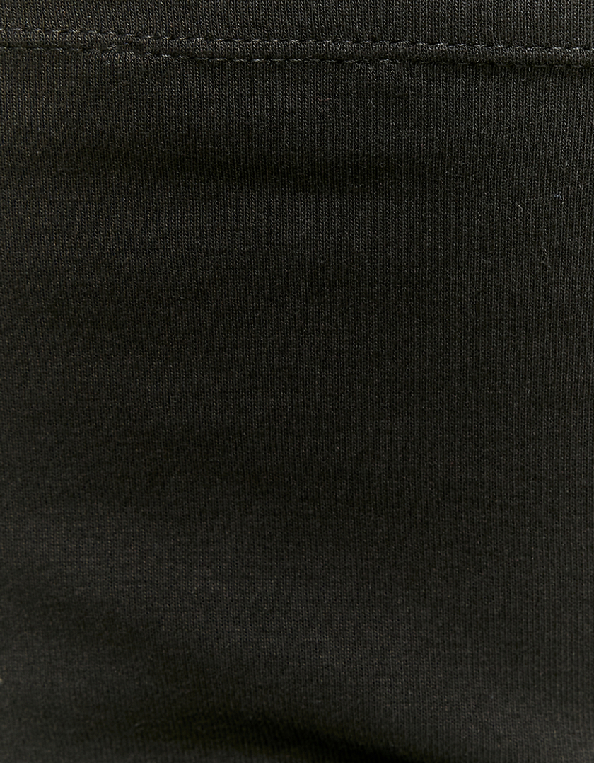 TALLY WEiJL, Μαύρο Fancy Detail Crop Top for Women