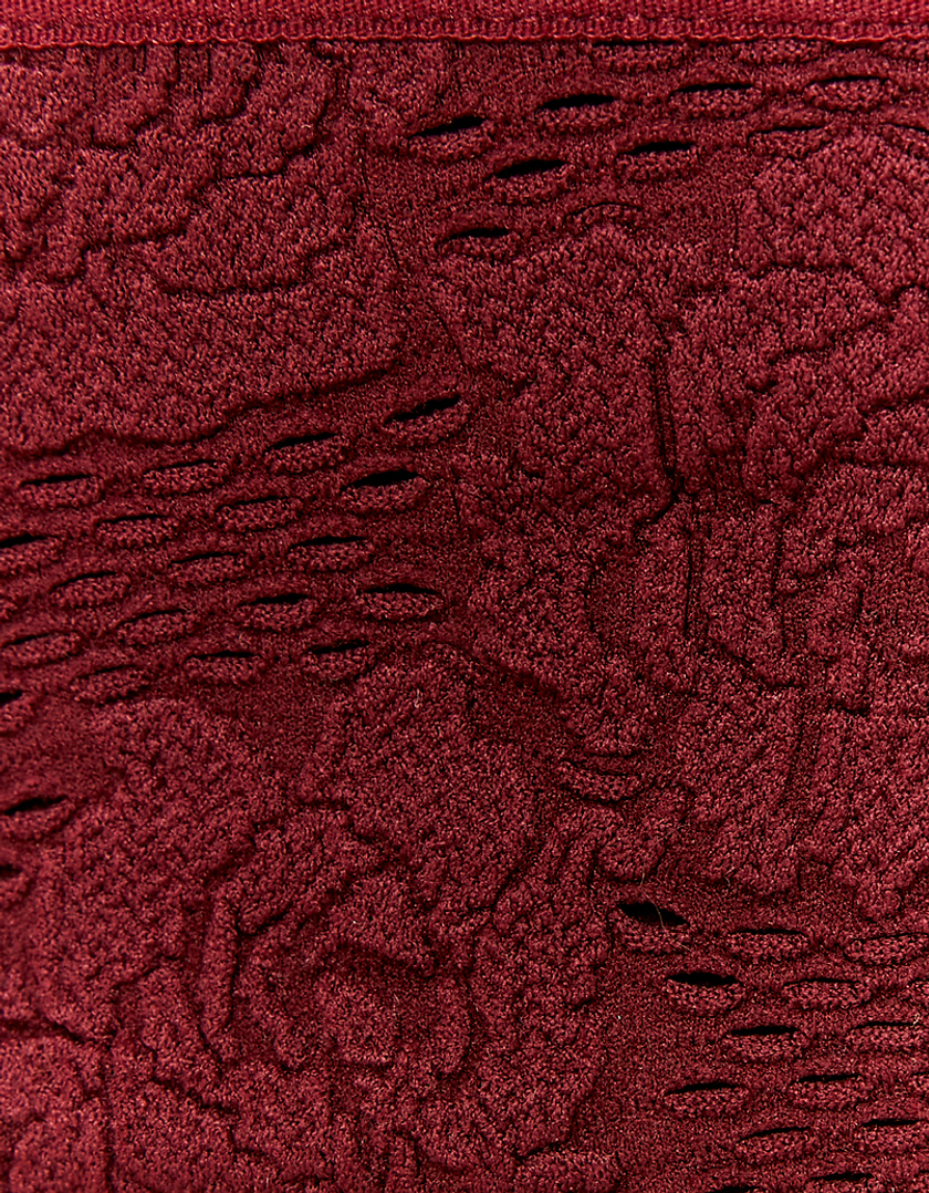 TALLY WEiJL, Κόκκινο Lace Crop Top for Women