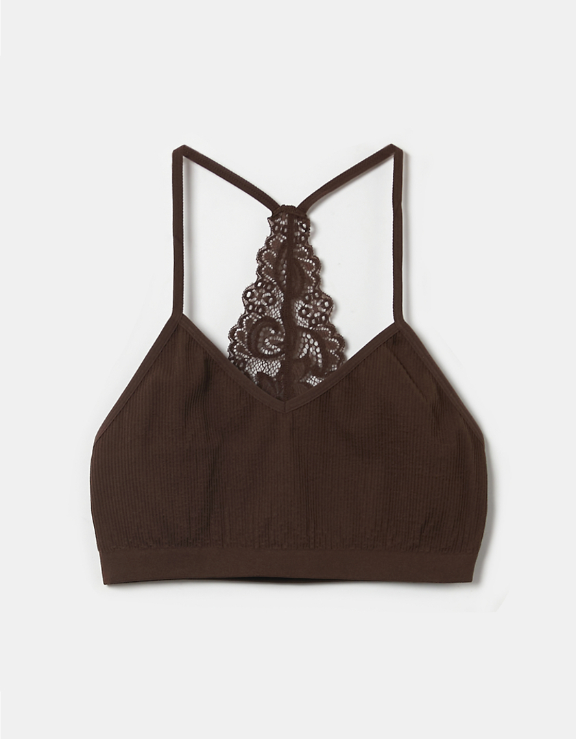 TALLY WEiJL, Brown Lace Bralet for Women