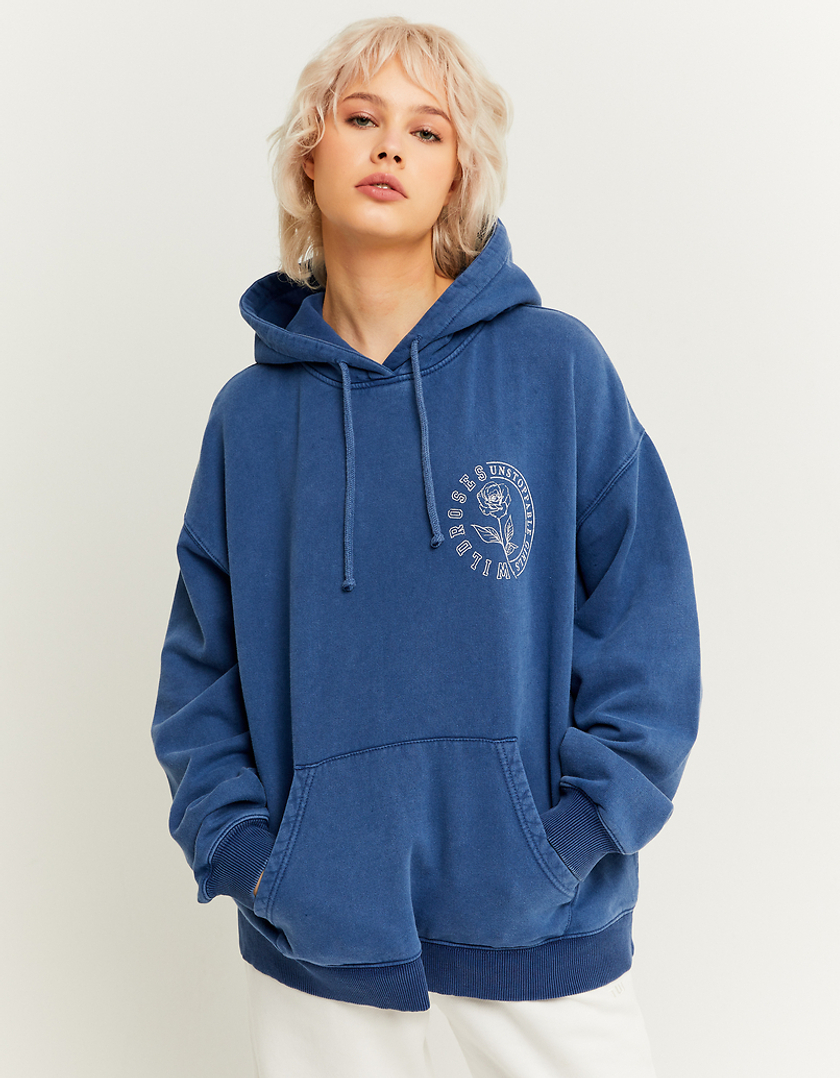 TALLY WEiJL, Acid Wash Printed Oversize Hoodie for Women