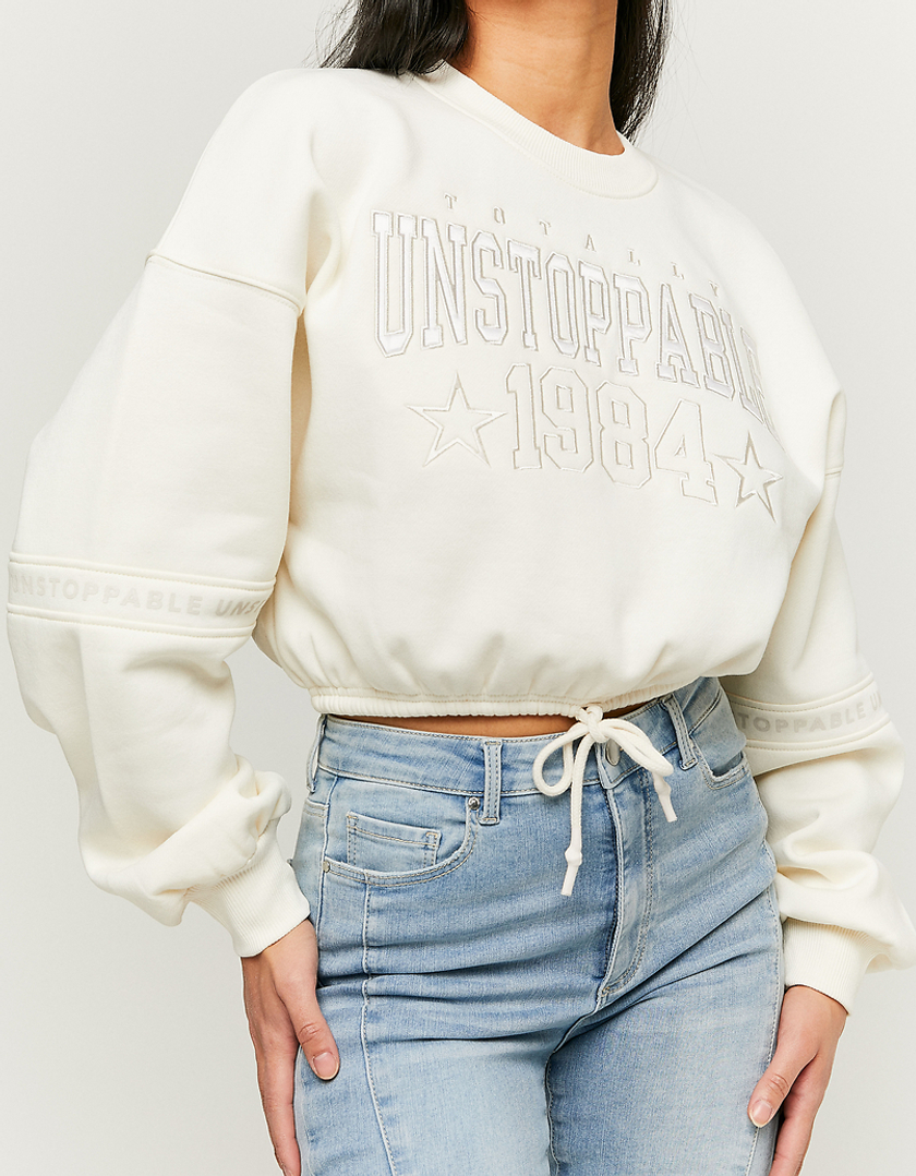 TALLY WEiJL, Weißes bedrucktes Sweatshirt for Women