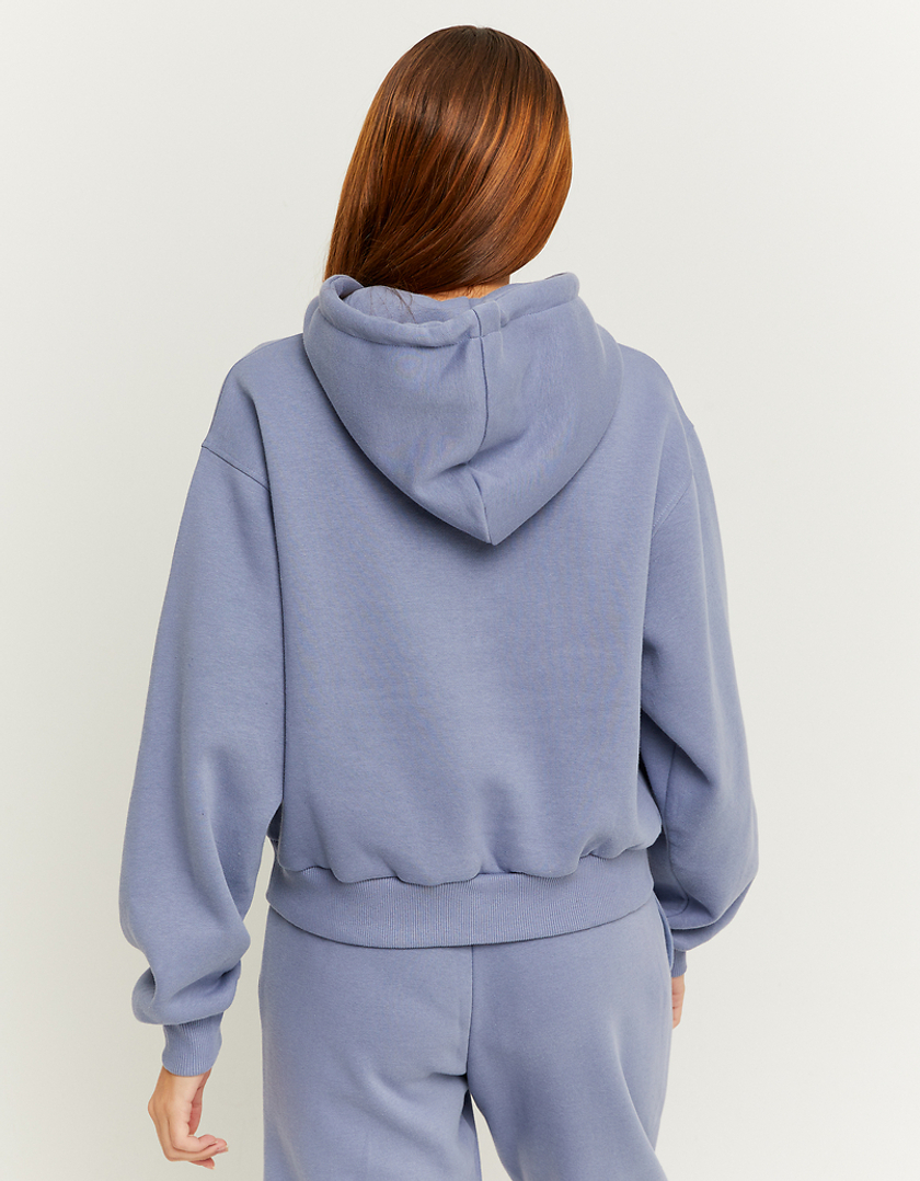 TALLY WEiJL, Blue Oversize Printed Hoodie for Women