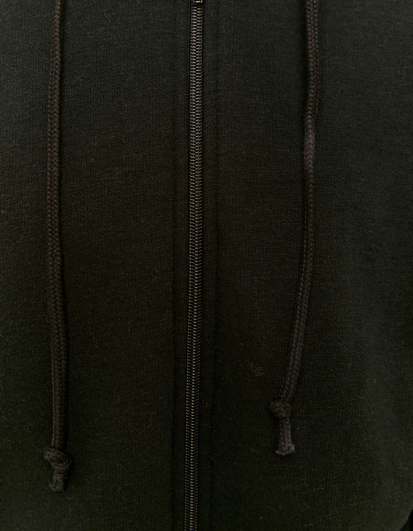 TALLY WEiJL, Black Oversize Zipped Hoodie for Women