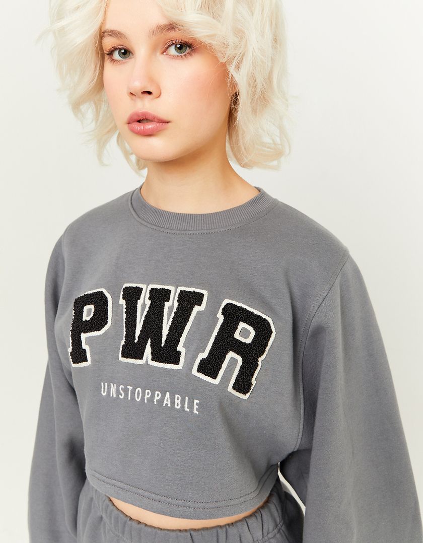 TALLY WEiJL, Printed Cropped Sweatshirt for Women