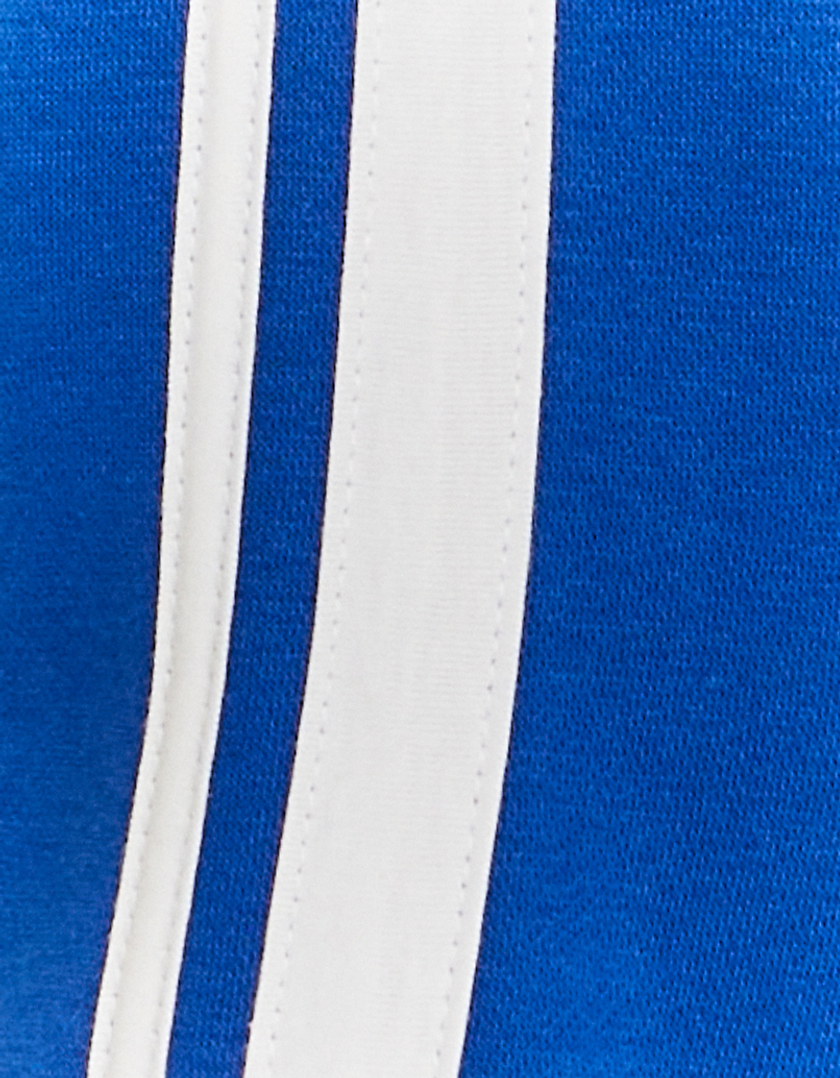 TALLY WEiJL, Blauer Oversize Sweatshirt mit seitlichen weißen Bändern for Women