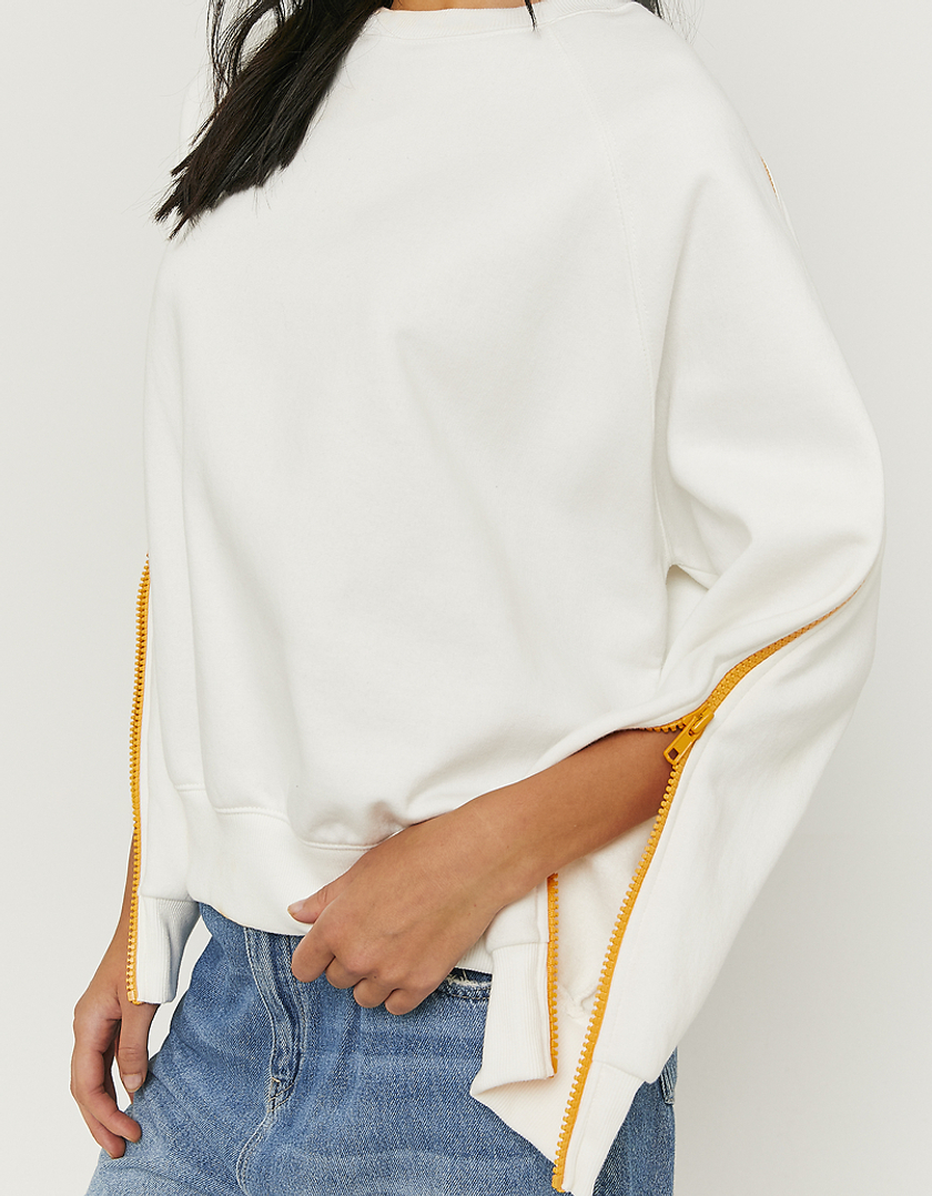 TALLY WEiJL, Weißes bedrucktes Oversize Sweatshirt for Women