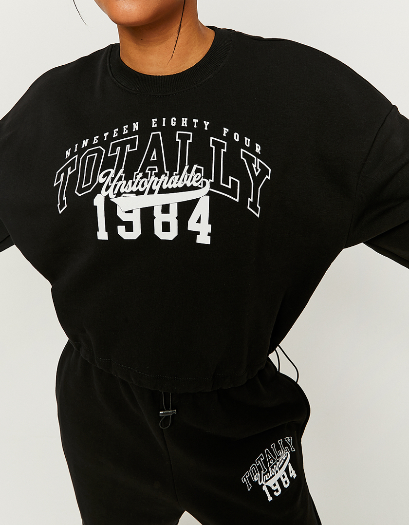 TALLY WEiJL, Cropped Printed Sweatshirt for Women
