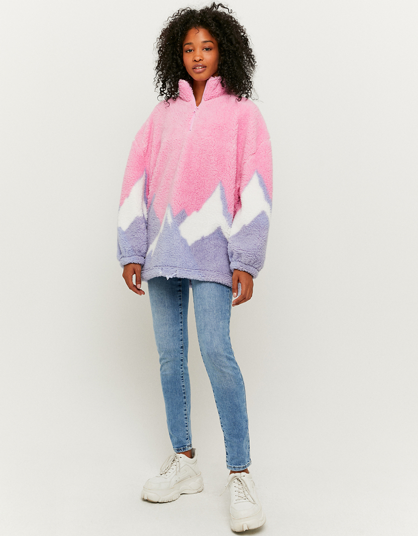 TALLY WEiJL, Oversize Sweatshirt aus Kunstfell for Women
