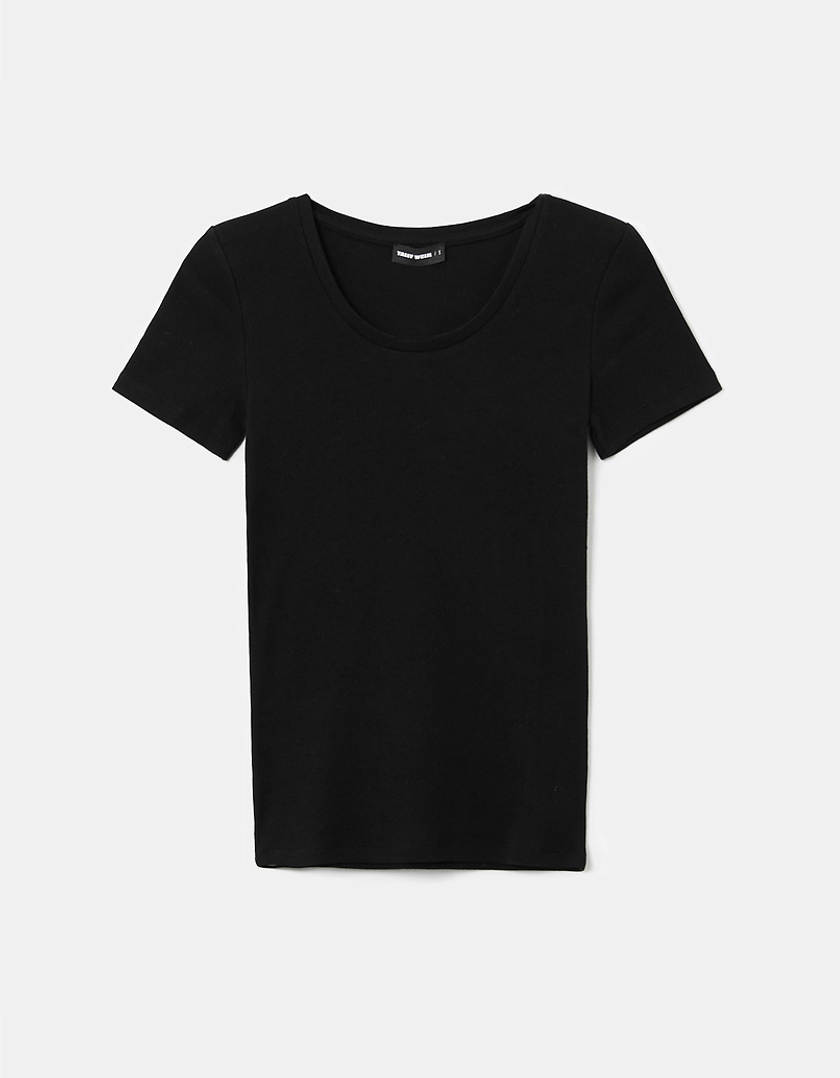 TALLY WEiJL, Czarny t-shirt Basic for Women