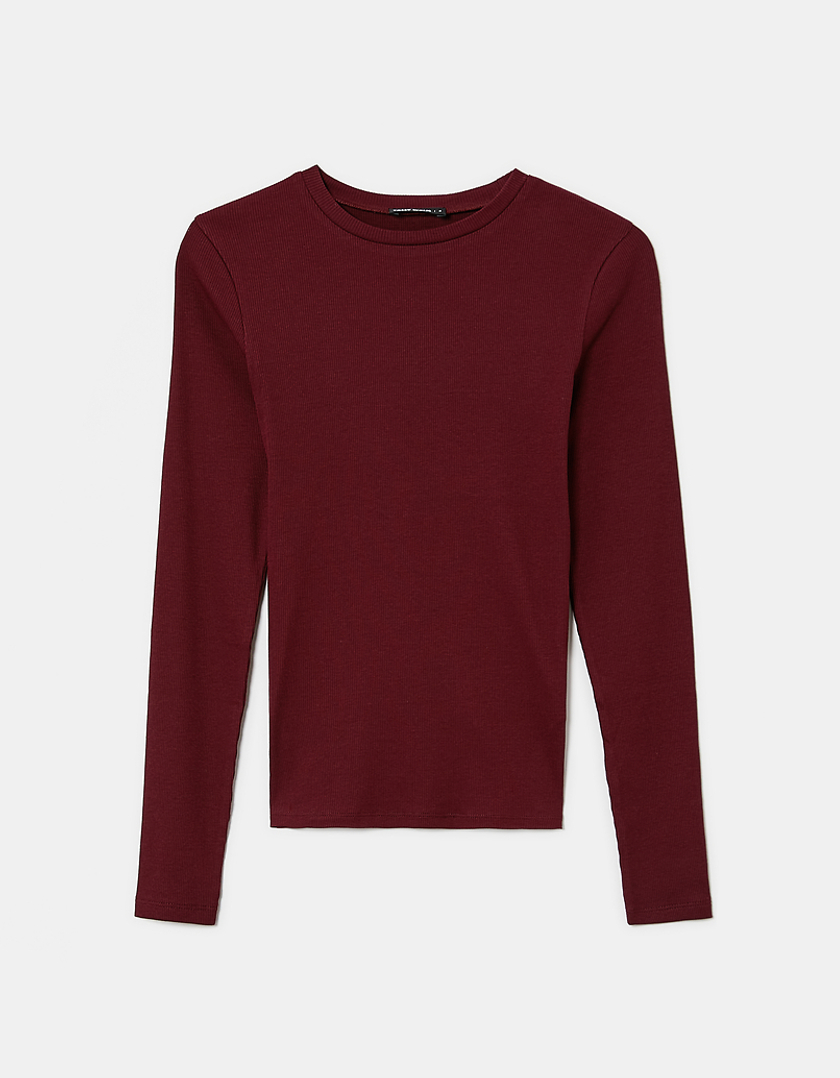 TALLY WEiJL, Basic Red  Long Sleeves Top for Women
