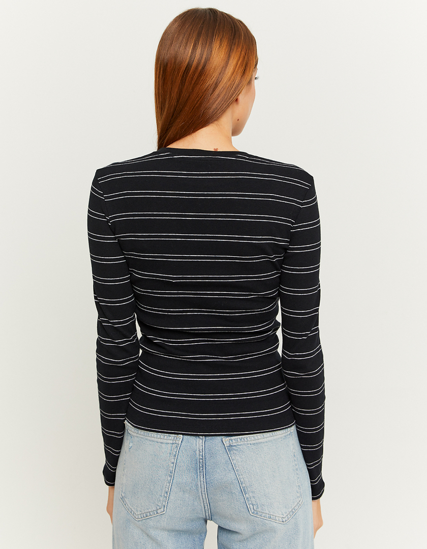 TALLY WEiJL, Striped Basic Long Sleeves T-shirt for Women