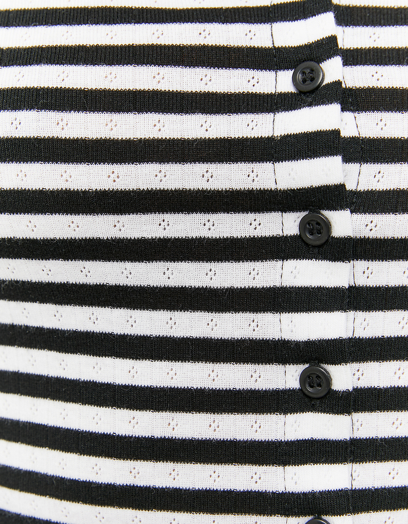TALLY WEiJL, Buttoned Striped Top for Women