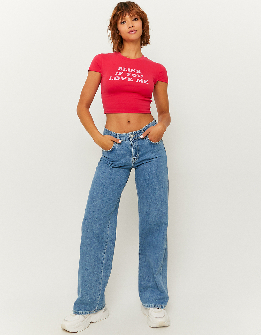 TALLY WEiJL, Printed Cropped T-Shirt for Women